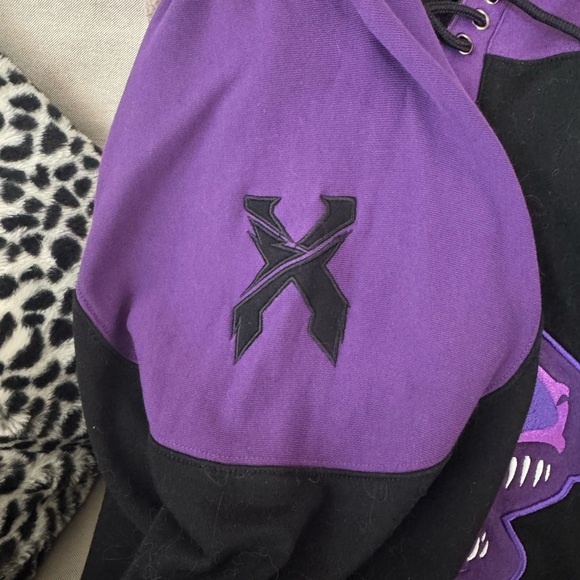 Excision Purple lace tie hockey jersey - Picture 6 of 9